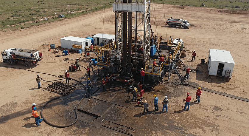 oil drilling and production